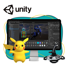 Мир игр на Unity 2D на популярном движке + AI-помощники - КИБЕРшкола программирования для детей, компьютерные курсы для школьников, начинающих и подростков - KIBERone г. Метрогородок