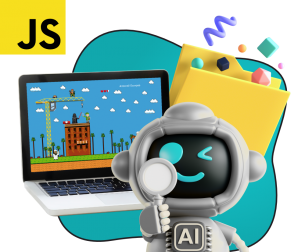 Язык программирования JavaScript + AI. Проектное обучение + геймификация + AI-помощники - КИБЕРшкола программирования для детей, компьютерные курсы для школьников, начинающих и подростков - KIBERone г. Метрогородок